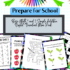 Basic Math 1 and 2 Simple Addition Digital Download Mini Pack, Home School Worksheets, 1st and 2nd Grade Math Review, Elementary Education