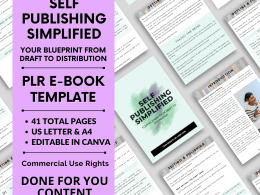 Self-Publishing Blueprint | Customizable PLR eBook | Author Coach Lead Magnet | Done For You Canva Template