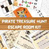 Escape Room For Kids | Printable Escape Room | Pirate Treasure Hunt Escape Room | DIY Escape Room | Birthday Party Games | Family Game Night