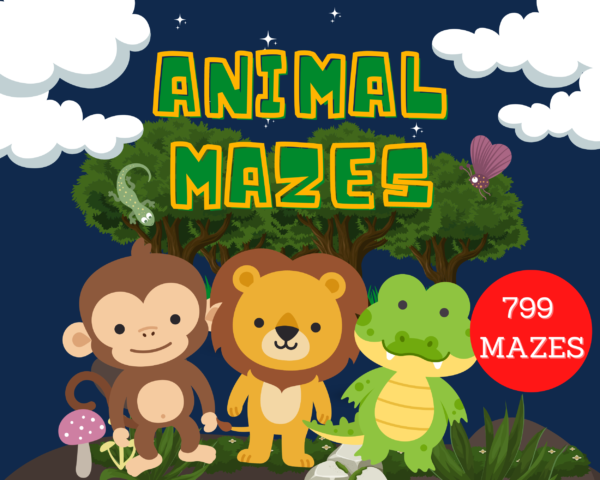 Mazes Activity Sheets For Kids - MEGA BUNDLE of 799 Mazes! (Printable Activities For Kids