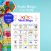 Kids Music Bingo Game