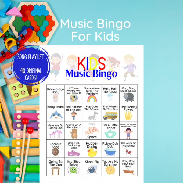 Kids Music Bingo Game