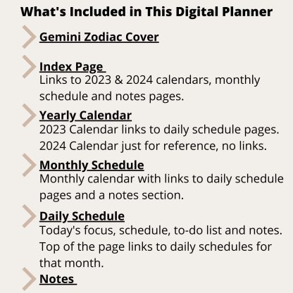 Gemini 2023 Digital Planner for Smartphones - Image 2