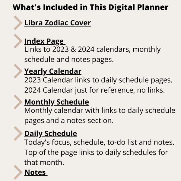Libra 2023 Digital Planner for Smartphones - Image 2
