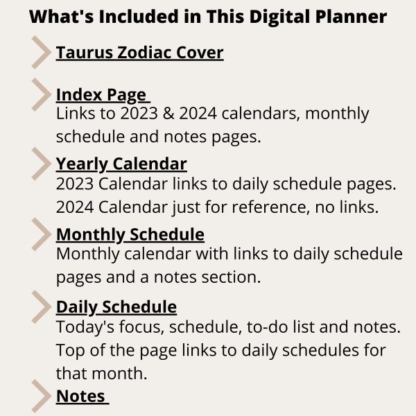 Taurus 2023 Digital Planner for Smartphones - Image 2