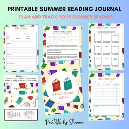 Summer Reading Journal, Plan and Track Reading, All Ages