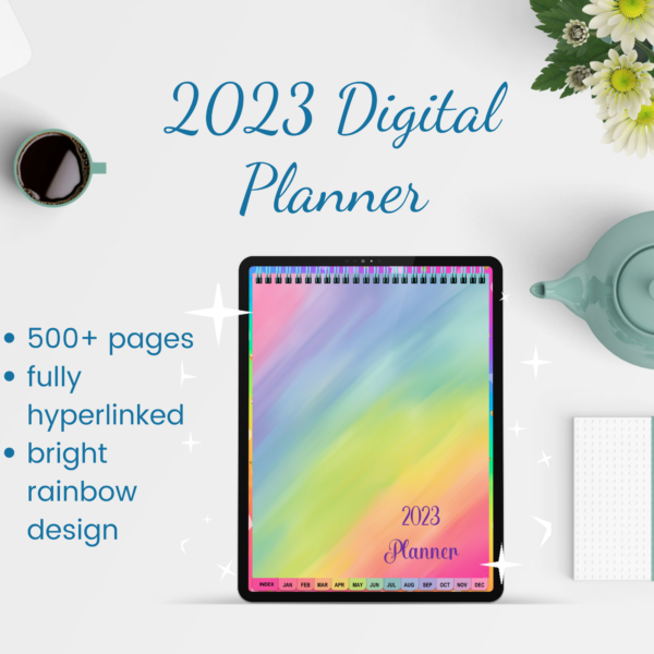 2023 Rainbow Digital Planner