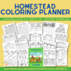 Homestead Planner Coloring Pages