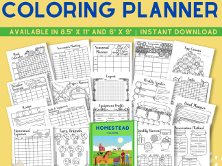 Homestead Planner Coloring Pages