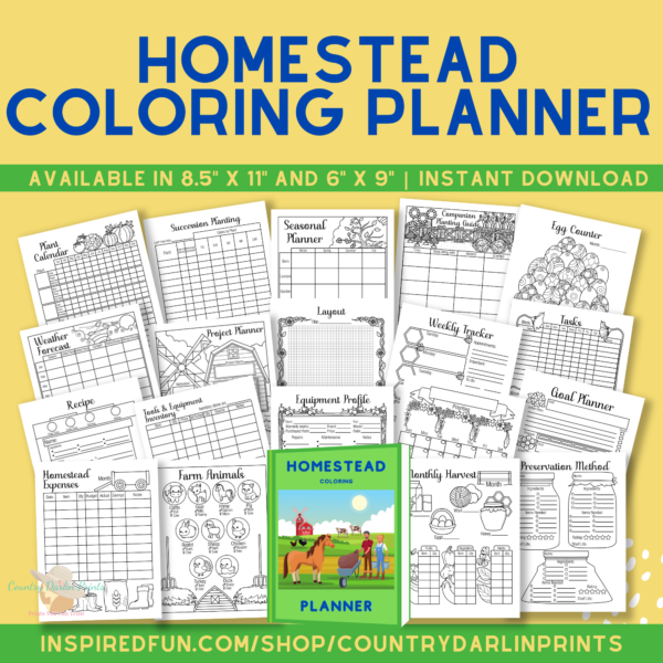 Homestead Planner Coloring Pages