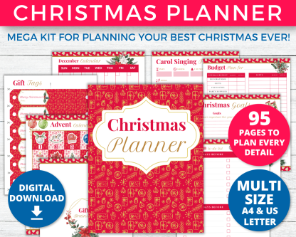 Christmas Planner Printables Bundle | Holiday Planning Ideas