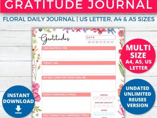 Daily Gratitude Journal Printable