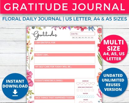 Daily Gratitude Journal Printable