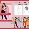 PRINTABLE COLORING Pages | Fashion Forward Gal Pals Coloring Book, 35 Pages, US Letter Coloring Book, 35 Pages Letter