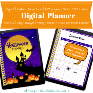 Halloween Planner - Digital Halloween Planner - Cover