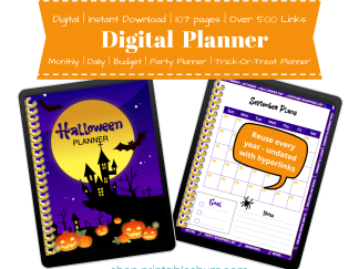 Halloween Planner - Digital Halloween Planner - Cover