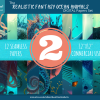DIGITAL PAPER Bundle - Set 002 - Realistic Fantasy Ocean Animals - Papers Pack 12 - 12x12 - jpg png - 5000px Abstract