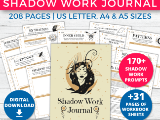 Shadow Work Journal Pages with 170+ Prompts