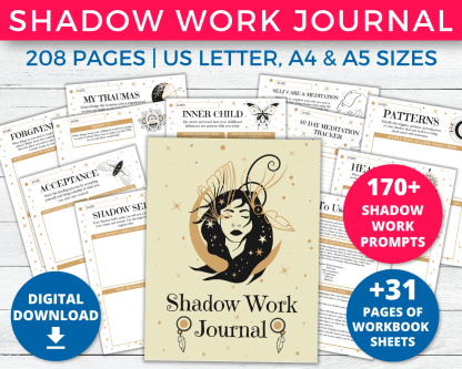 Shadow Work Journal Pages with 170+ Prompts