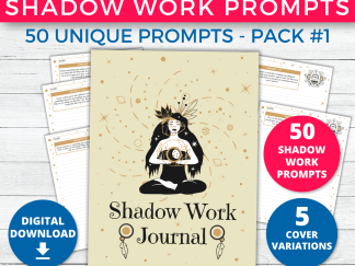 Shadow Work Journal Prompts Pack #1 | Printable Planner Inserts