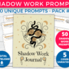 Shadow Work Journal Prompts Pack #3 | Printable Planner Inserts