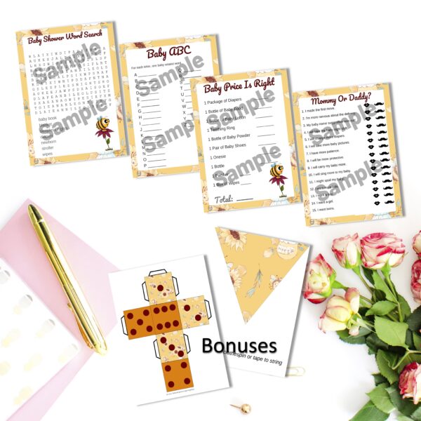Bumblebee Baby Shower Games - Image 11