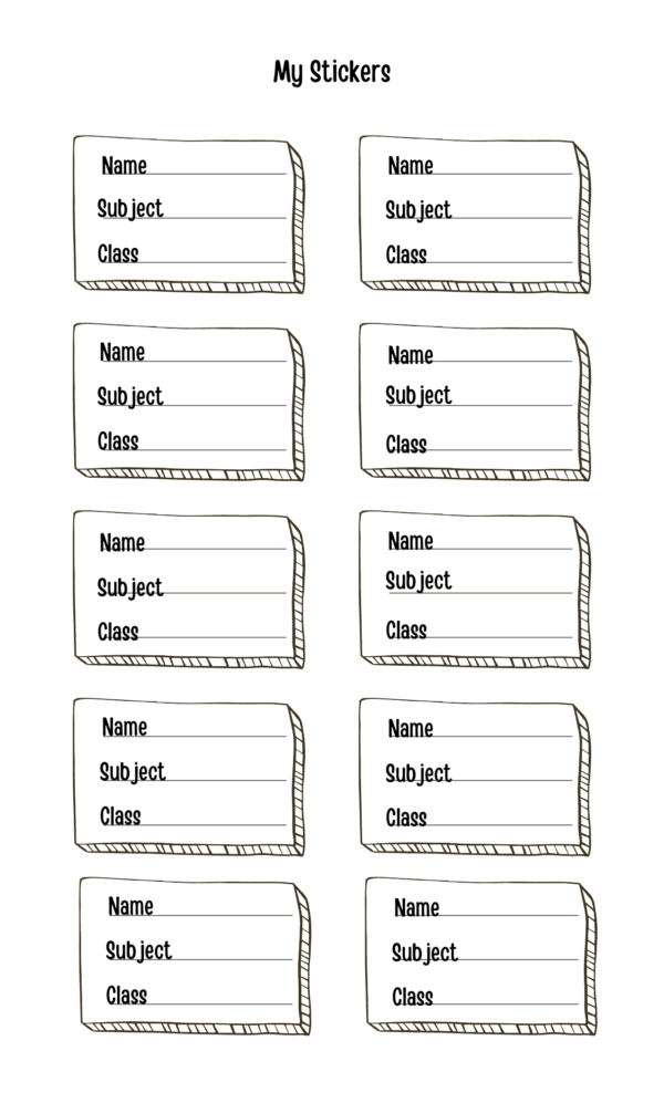 Printable Labels for Personal Belongings - Image 10