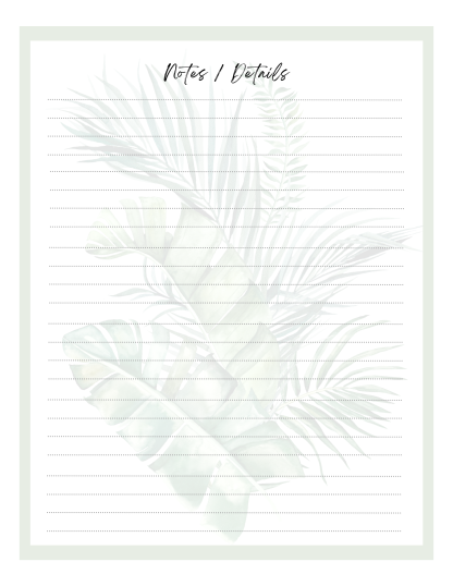 Tropical Printable Party Planner - Image 5