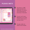 Cupid's Day DIGITAL PLANNER, 30 Daily, 4 Weekly Layouts, 1 Monthly Layout, Cupid Valentine's Day, Date Night Planner - Image 9