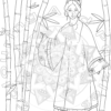 aMazing Adult colouring Chinese Ladies printable digital download for grownups and teens colouring pages book - Image 12