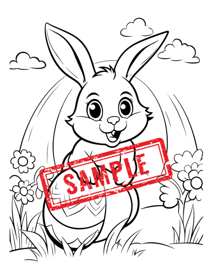Hoppy Easter- A Creative Coloring and Activity Book for Kids Ages 4-10/ Digital Download! - Image 3