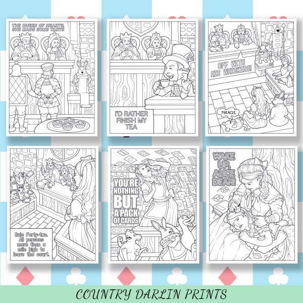 Alice In Wonderland Coloring Pages - Image 9