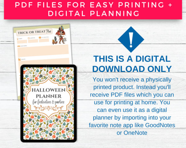 Halloween Planner Printables & Inserts | Halloween Festivities + Party Planning - Image 10