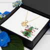 Funny Memory Not Naughty Gold Heart Knot Necklace - Image 5