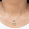 Funny Memory Not Naughty Gold Heart Knot Necklace - Image 4