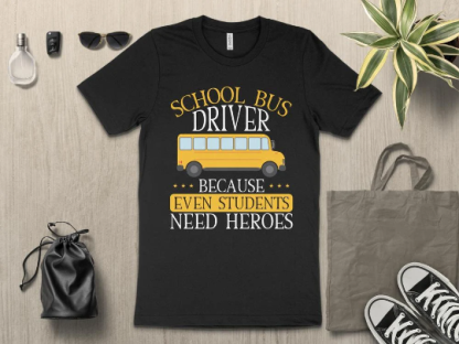 School Bus Driver because Students Need Heroes, digital clipart, svg, png, png, eps instant download - Image 3