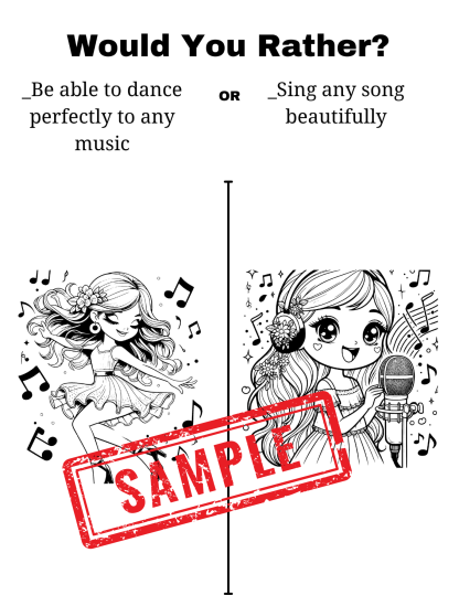 Would You Rather? Coloring Pages-Super Powers Edition! Printables/Digital Download - Image 5