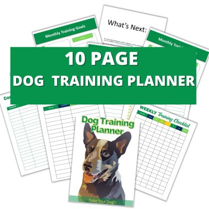 Printable Dog Training and Tracking Chart | Instant Download | 8.5x11 PDF| Dog Training Planner and Training Log