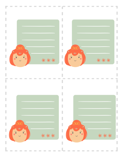 Printable Blank Lunch Box Notes for Kids - Image 9