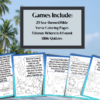 25 Sea Themed Bible Verse Printable Scripture Coloring Pages and 4 Bonus Where is it Found Bible Quiz - Image 2