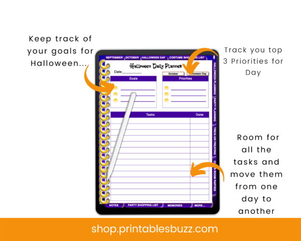 Halloween Planner - Digital Halloween Planner -