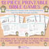 12 Piece Printable Bible Games