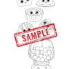 Candy Characters: A Delectable Coloring Adventure-BOLD & EASY COLORING For Kids & Adults! DIGITAL DOWNLOAD! - Image 3