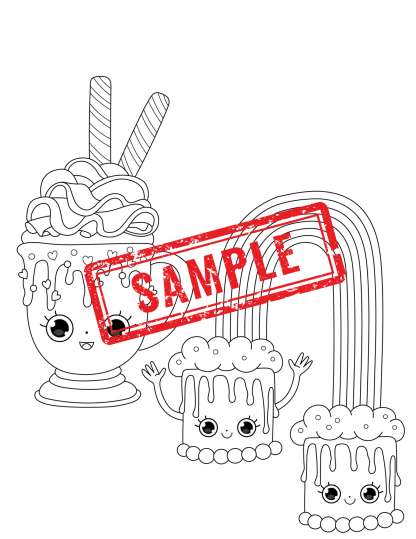 Candy Characters: A Delectable Coloring Adventure-BOLD & EASY COLORING For Kids & Adults! DIGITAL DOWNLOAD! - Image 5