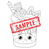 Candy Characters: A Delectable Coloring Adventure-BOLD & EASY COLORING For Kids & Adults! DIGITAL DOWNLOAD! - Image 7