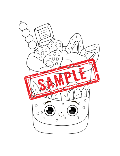 Candy Characters: A Delectable Coloring Adventure-BOLD & EASY COLORING For Kids & Adults! DIGITAL DOWNLOAD! - Image 7
