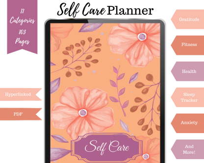 Health and Wellness/Wellbeing Digital Planner For Ipad, Goodnotes, Xodo etc.