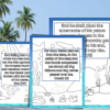 25 Sea Themed Bible Verse Printable Scripture Coloring Pages and 4 Bonus Where is it Found Bible Quiz - Image 3