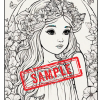 Enchanted Realms: Fairies, Mermaids, and Princesses - A Digital Coloring Book Collection for Girls...DIGITAL DOWNLOAD! - Image 5
