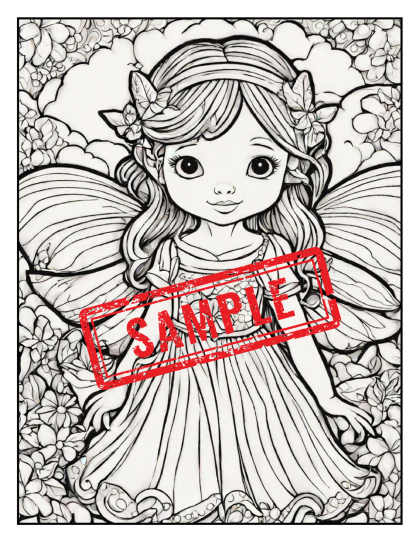 Enchanted Realms: Fairies, Mermaids, and Princesses - A Digital Coloring Book Collection for Girls...DIGITAL DOWNLOAD! - Image 7